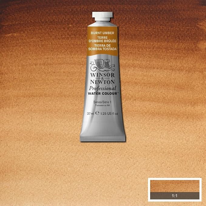 Winsor & Newton Professional Watercolor, 37ml Tube, Burnt Umber - Image 7