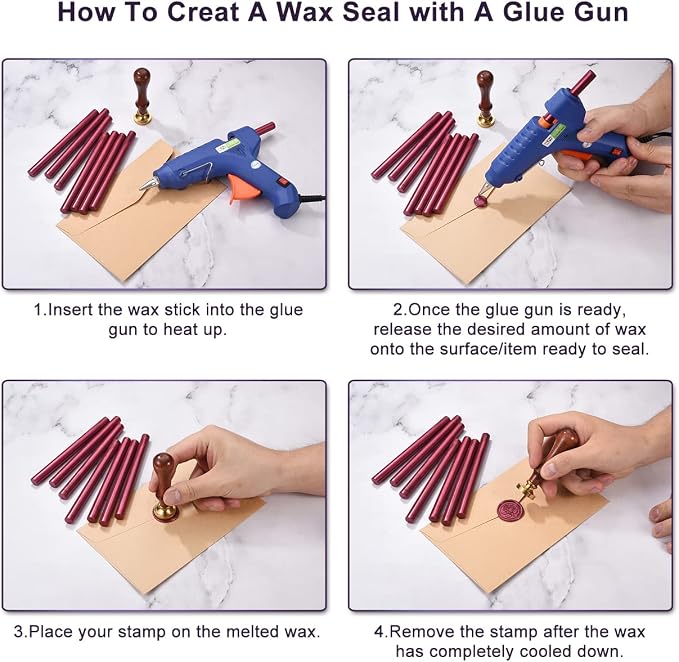 Yoption 15 Pieces Fuchsia Glue Gun Sealing Wax Sticks - Image 7
