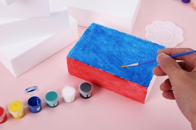 AMZQNART 4pcs Craft Foam Blocks 4×12×2in Polystyrene Blocks, Used - Image 7