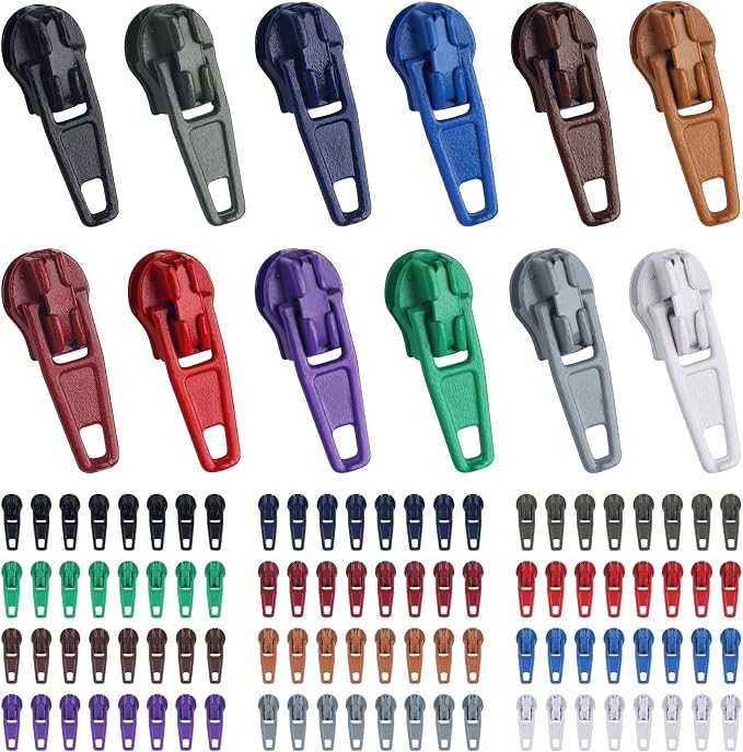 DOITEM 96Pcs Zipper Repair Kit Zipper Replacement 3# Zipper Pull Rescue Kit - Image 9