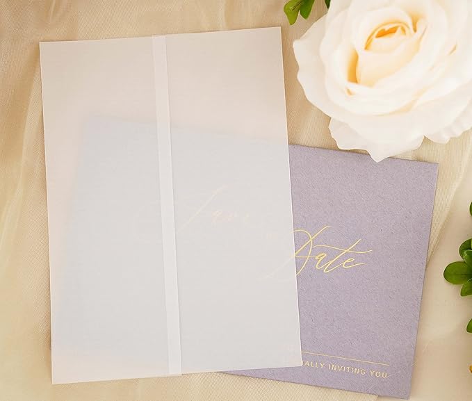 Puremigo 220 Pack Luxury Pre-Folded Vellum Jackets - Image 6