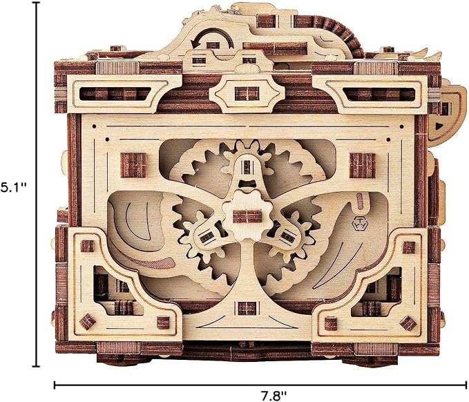Wood Trick Enigma Chest Lock Puzzle Box Wooden 3D Puzzles - Image 10