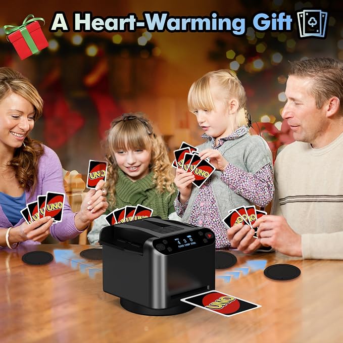 Automatic Card Shuffler and Dealer Machine 360° Rotation, Supports 12 Players - Image 7