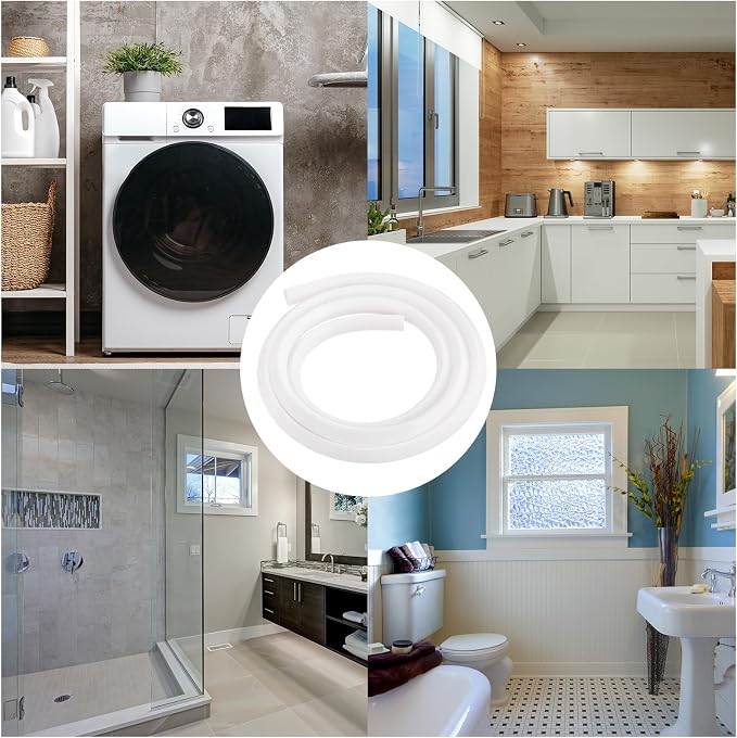 uxcell Flexible Molding Trim, 79 Inch Flexible Quarter Round Molding Silicone - Image 7