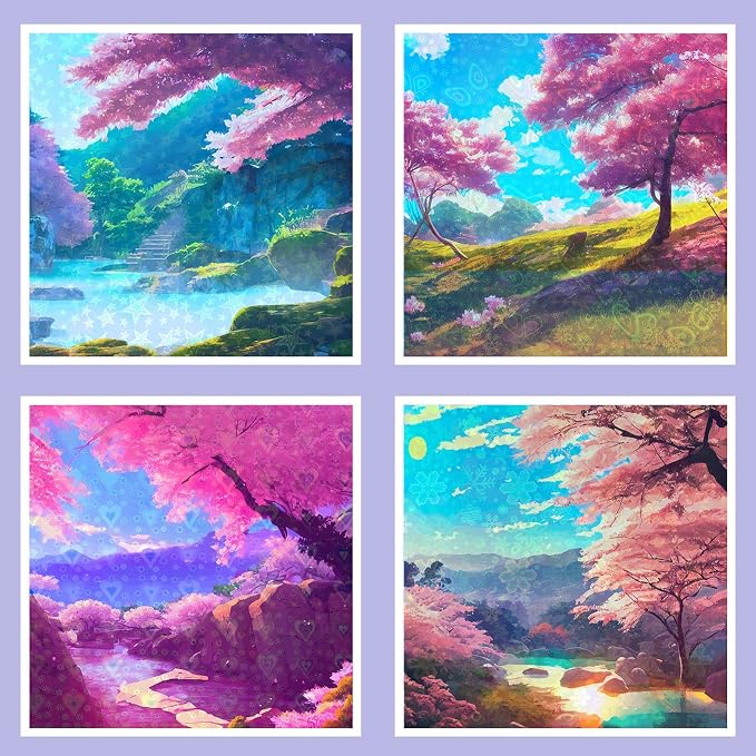 Teling 90 Sheets Holographic Sticker Paper Transparent A4 Vinyl Holographic - Image 7