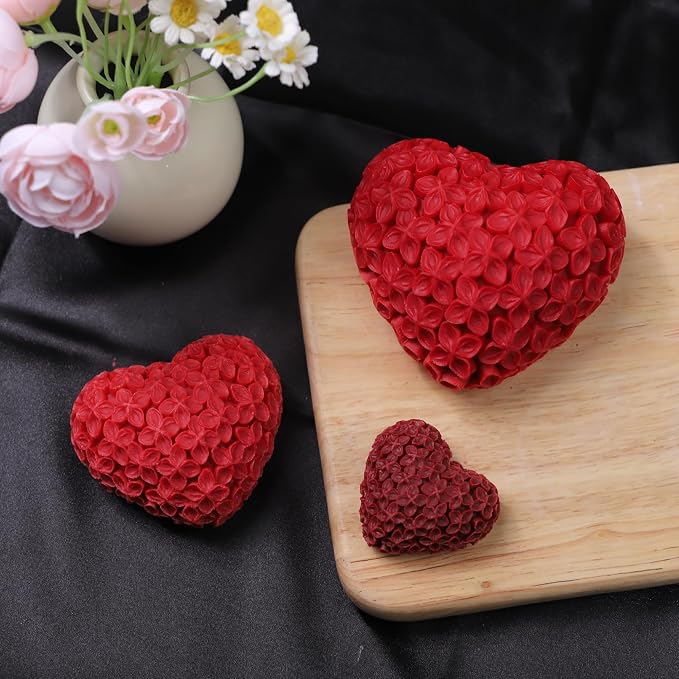 3 Pack Rose Heart & Peony 3D Flower Molds - Image 7