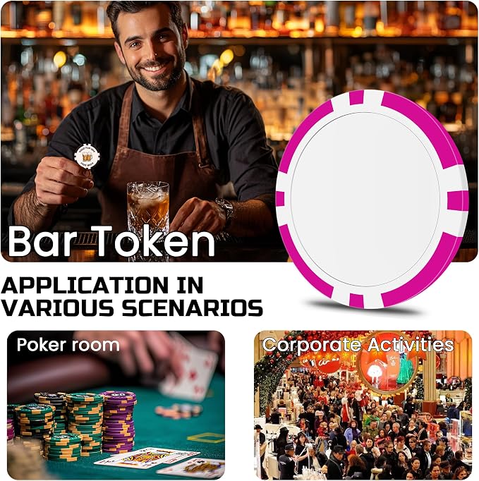 50 Custom Poker Chips, Personalized - Image 5