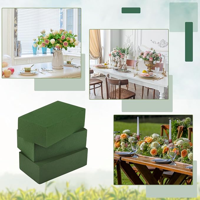 36 Packs Floral Foam Blocks Wet & Dry Floral Foam Bricks 5.5x3.1x1.8 Inch - Image 7
