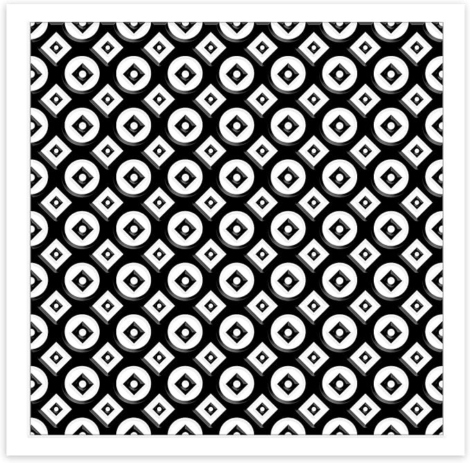 CHGCRAFT Circle Square Polymer Clay Texture Sheets Geometric Silicone Texture - Image 8