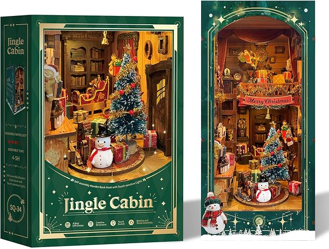 Miniature Book Nook Kit Christmas Book Nooks - Image 8