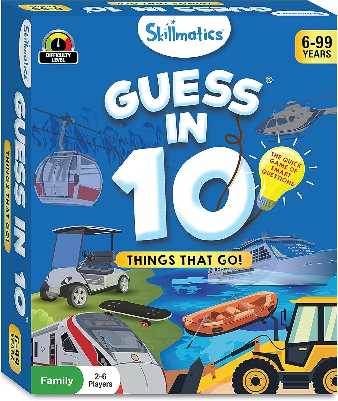 Skillmatics Guess in 10 Things That Go, Kids Who Love Card Games, Educational - Image 8
