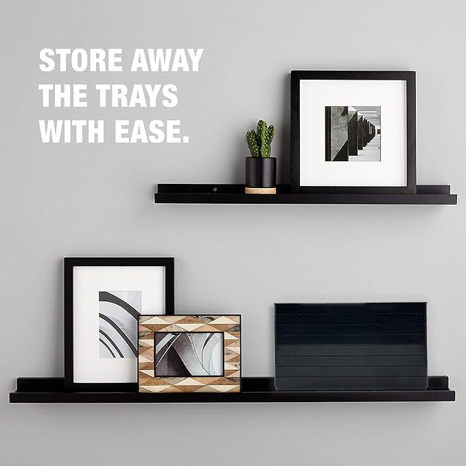 8 Black Puzzle Sorting Trays - Image 7