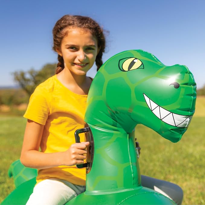 Hearthsong Hop N Go Inflatable Dino Riding Bouncy Hopping Toys - Image 8