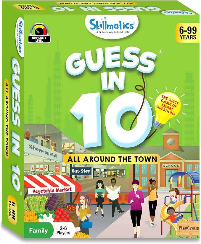 Skillmatics Guess in 10 Around Town, and Families Who Love Card Games, Board - Image 8