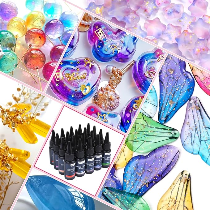 KISREL UV Resin, 20 Colors - 400g UV Resins Kit - Image 6