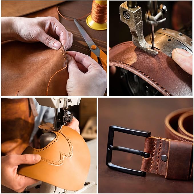 uxcell Flat Leather Sewing Waxed Thread, 140m / 153 Yards Polyester Wax String - Image 7