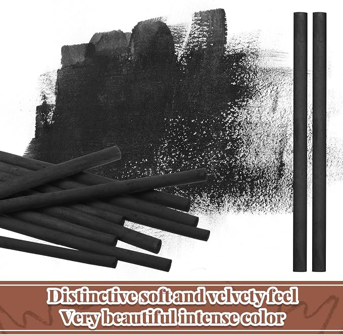 Gueevin 25 Pcs Willow Charcoal Sticks, Willow Charcoal, and Fine Art Christmas - Image 6