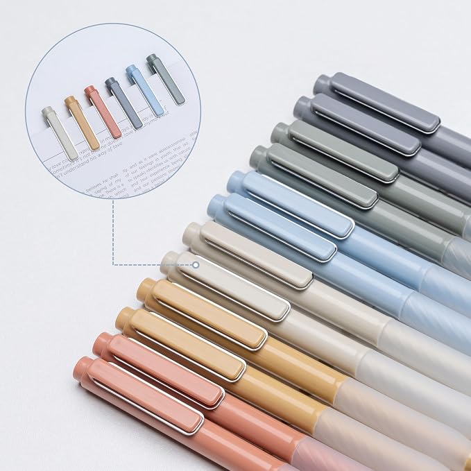 Gel Pens 0.5mm Point Pen Black Ink Smooth Writing Retractable Pen - Image 7