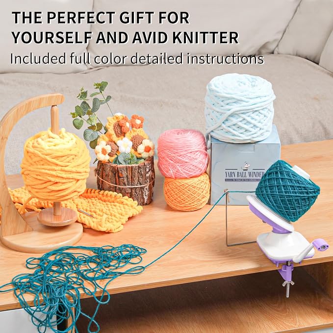 SPEENSUN Yarn Winder for Crocheting, 3.5 OZ Easy-to-Install and Efficiently - Image 6