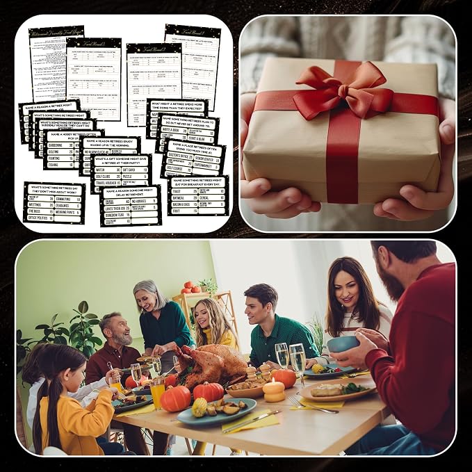 20 Pcs Retirement Friendly Feud Game Set Retirement Party Game Trivia Quiz - Image 7
