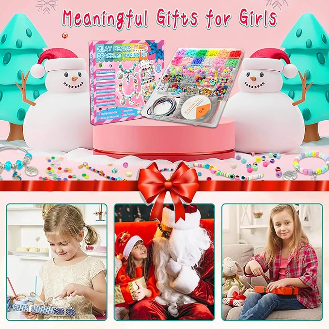 leitait Girls Toys Bracelet Making Kit -3400pcs Charm Jewelry Making Kit - Image 6