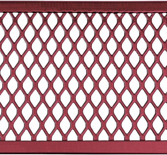 Global Industrial 6’L Rectangular Picnic Table, Expanded Metal, Attached Benches - Image 8