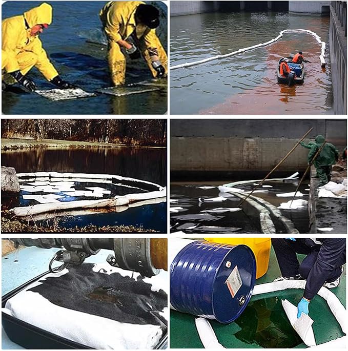 XIFENG Oil-Only Spill Kit Absorbing Spills Oil Absorbent Pads Oil Absorbent - Image 6