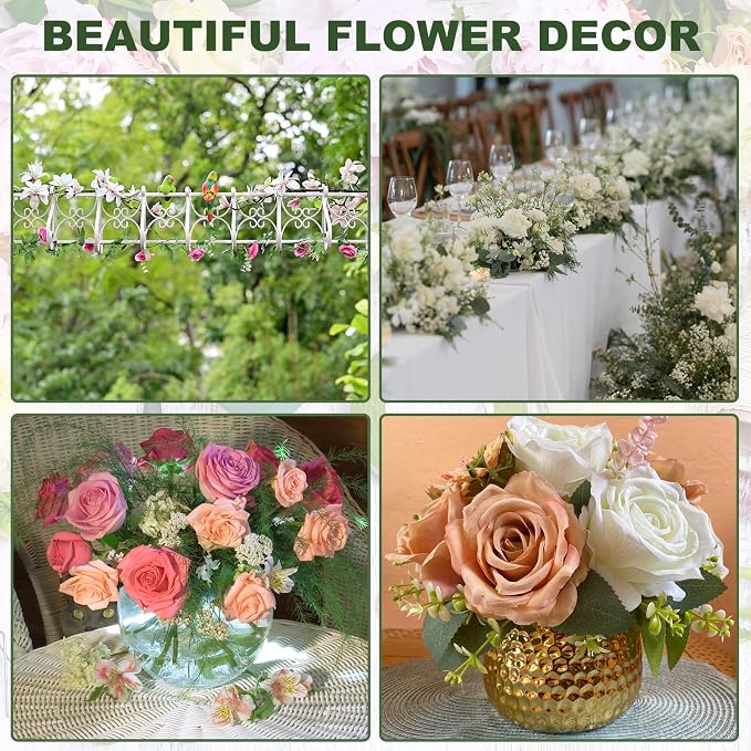 PATIKIL 32 Inch 22 Gauge Floral Stem Wire, 4 Pack/160 Pieces Bouquet Stem Paper - Image 6