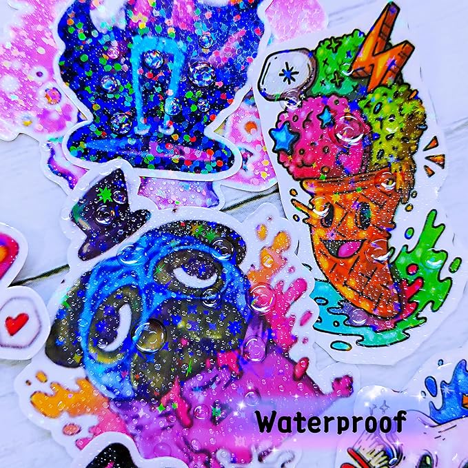 36 Sheets Holographic Sticker Paper Waterproof 8.5" x11'' Clear Vinyl Sticker - Image 5
