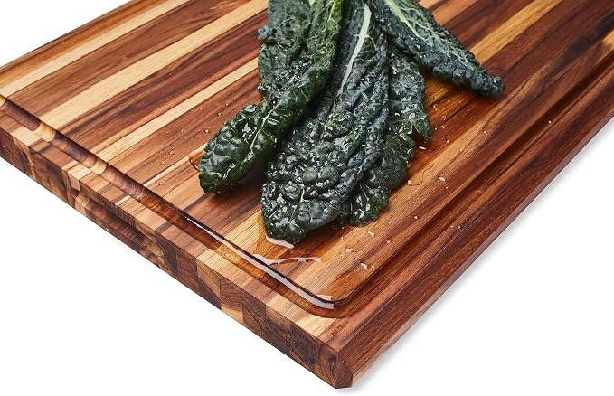 Sonder Los Angeles, XXL Thick Edge Grain Teak Wood Cutting Board - Image 9