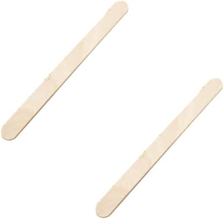 50PCS DIY Craft Sticks Ice Cream Sticks Natural Wooden Ice Cream Sticks 4.5 - Image 5
