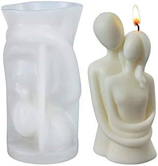 Love Couple Portrait Candle Silicone Resin Mold by ESEDAGESiliconeMold
