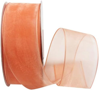 Ribbon Bazaar Sheer Organza Wired Ribbon by RibbonBazaar