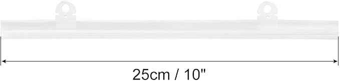 MECCANIXITY PVC Poster Hanger Rail Poster Strip Bar 25cm/10inch Clear - Image 2