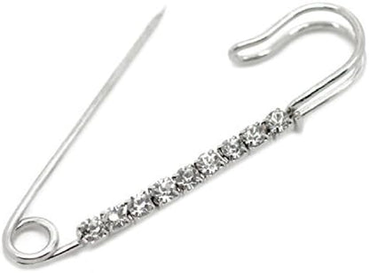 HOUSWEETY 10 Pcs Safety Pins Encrusted by HOUSWEETY