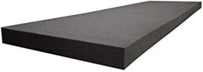 GoTo Foam 2" x 24" x 72" Black Upholstery Foam Sheet by GoToFoam