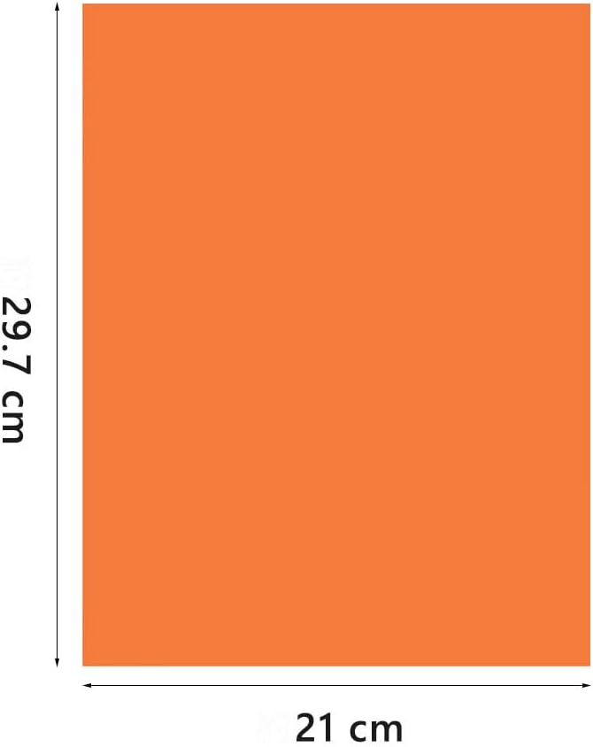 A4 Origami Paper Orange 100 Sheets, 8.27×11.7 inch Double Sided Color Easy Fold - Image 2