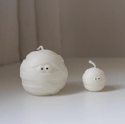 3 Pcs Halloween Candle Silicone Molds Set, DIY Letter Bat, Mummy Ball and 3D - Image 7