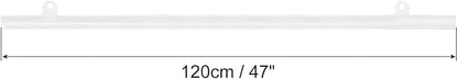 MECCANIXITY PVC Poster Hanger Rail Poster Strip Bar 120cm/47inch Clear - Image 2