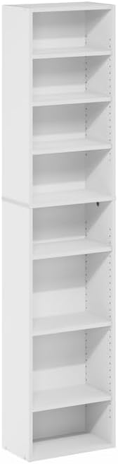 Adjustable Shelves Multimedia Storage Tower Rack by HomeStock