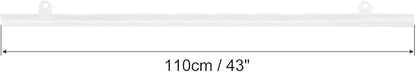 MECCANIXITY PVC Poster Hanger Rail Poster Strip Bar 110cm/43inch Clear - Image 2