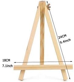 9.4 Inches Tall Wood Easels Set of Tabletop Display Easels, Art Craft Painting - Image 2