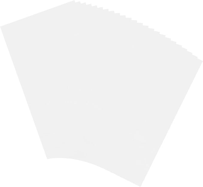 MECCANIXITY 50 Sheets Heat Reactive Foil, 20x29cm Silver Foil Transfer Sheets by MECCANIXITY