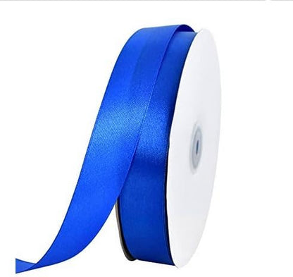 TONIFUL 1 Inch x 100yds Royal Blue Satin Ribbon, Thin Solid Color Satin Ribbon - Image 9