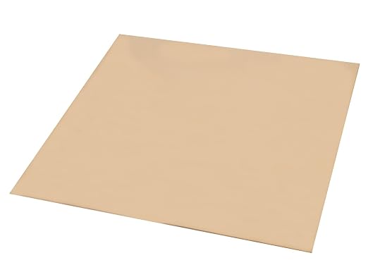 1 Pcs C280 Brass Sheet, 11.8" x 11.8", 24 Gauge Thickness, No Scratches by Daseyyue