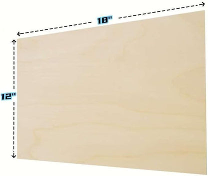3mm 1/8" x 12" x 18" Baltic Birch Plywood, Laser Cutting & Engraving, - Image 2