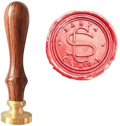 Vintage Santa Claus Monogram Wedding Wax Seal Stamp Melting Spoon Stick Candle - Image 5