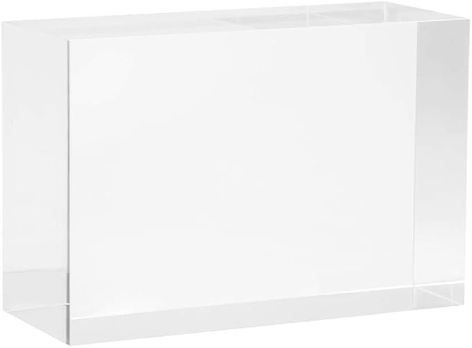 Clear Solid Acrylic Block by ElitnusDisplay