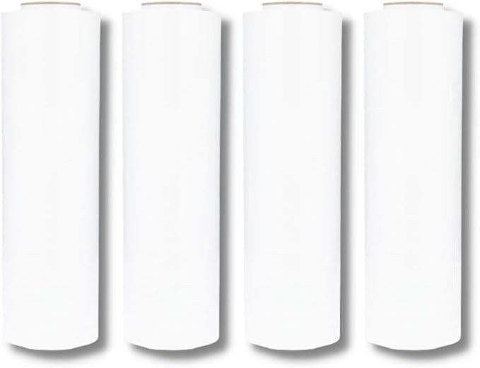 PSBM White Stretch Wrap, 15 Inch x 1476 Feet, 144 Pack, Tinted Pre-Stretched - Image 5