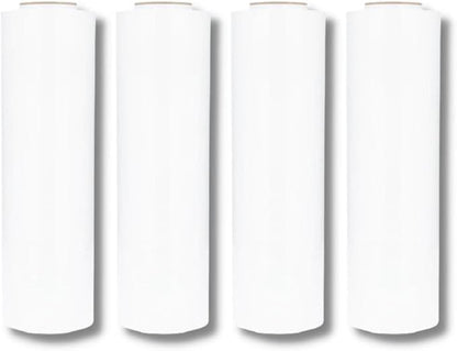 PSBM White Stretch Wrap, 15 Inch x 1476 Feet, 144 Pack, Tinted Pre-Stretched - Image 5